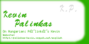 kevin palinkas business card